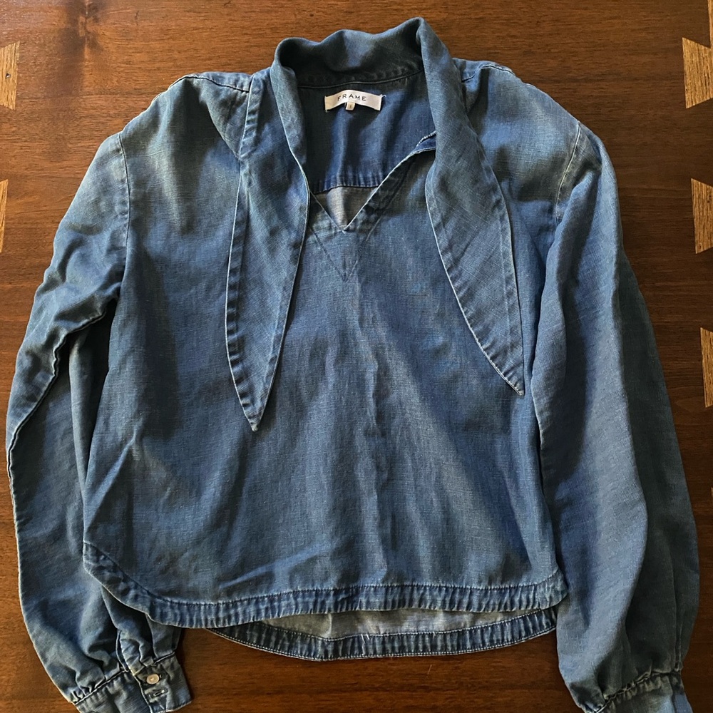 Frame Denim Blue Women's Top